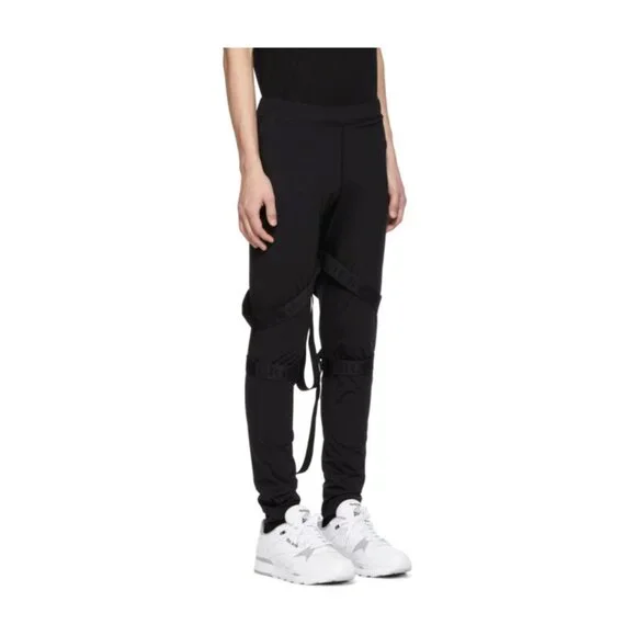 Burberry Black Bondage Strap Leggings